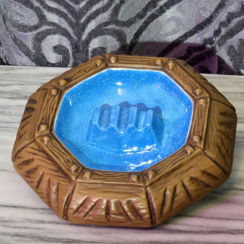 Blue and Brown Decorative Trinket Box